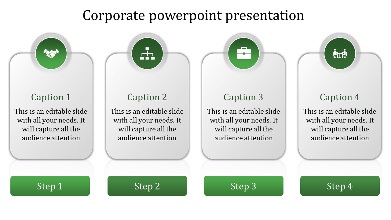 Editable Corporate PowerPoint Template and Google Slides